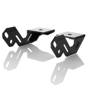Gusseted Light Pod Mounts Brackets for Polaris RZR A Pillar - Dunes 2 Dezert SXS