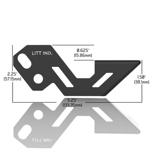 Gusseted Light Pod Mounts Brackets for Polaris RZR A Pillar - Dunes 2 Dezert SXS