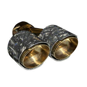 RPM Maverick R Carbon Dual Exhaust Tip – Custom Colors - Dunes 2 Dezert SXS