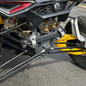 RPM Maverick R Carbon Dual Exhaust Tip – Custom Colors - Dunes 2 Dezert SXS