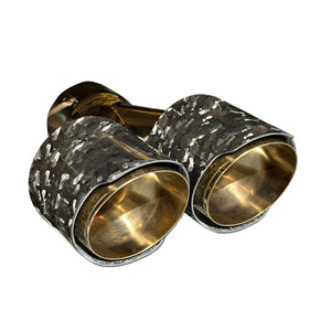 RPM Maverick R Carbon Dual Exhaust Tip – Custom Colors - Dunes 2 Dezert SXS