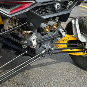 RPM Maverick R Carbon Dual Exhaust Tip – Custom Colors - Dunes 2 Dezert SXS