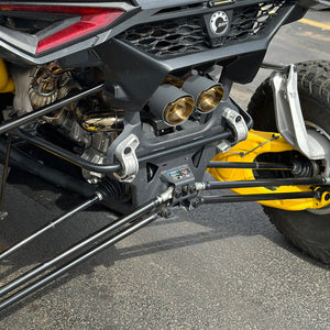 RPM Maverick R Carbon Dual Exhaust Tip – Custom Colors - Dunes 2 Dezert SXS