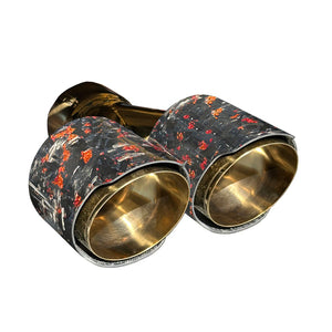 RPM Maverick R Carbon Dual Exhaust Tip – Custom Colors - Dunes 2 Dezert SXS