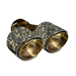 RPM Maverick R Carbon Dual Exhaust Tip – Custom Colors - Dunes 2 Dezert SXS
