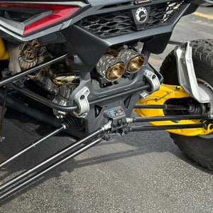 RPM Maverick R Carbon Dual Exhaust Tip – Custom Colors - Dunes 2 Dezert SXS