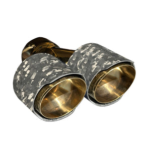 RPM Maverick R Carbon Dual Exhaust Tip – Custom Colors - Dunes 2 Dezert SXS