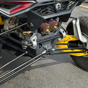 RPM Maverick R Carbon Dual Exhaust Tip – Custom Colors - Dunes 2 Dezert SXS