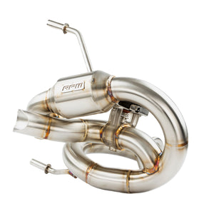 RPM Kawasaki H2 Big Mouth E-Valve Mid Pipe | Resonated Delete - Dunes 2 Dezert SXS