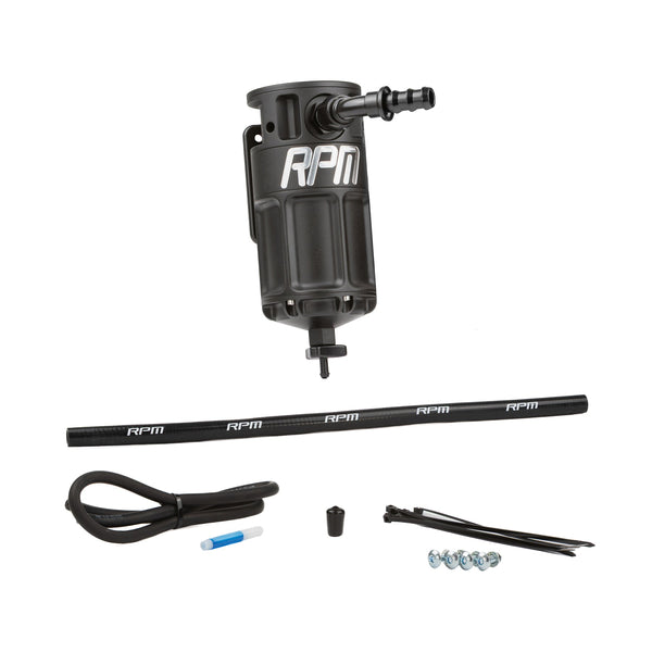 RPM Polaris RZR Pro R 4 Cylinder 4-Stage Oil Catch Can Kit - Dunes 2 Dezert SXS