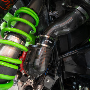 Second installed view of the RPM Teryx H2 carbon intake