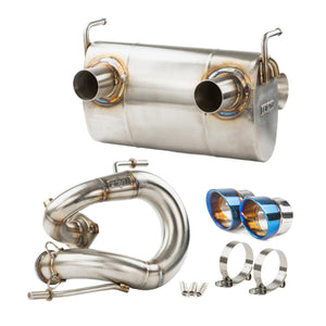 RPM Kawasaki H2 3/4 Exhaust System 2.5" | E-Valve Option - Dunes 2 Dezert SXS