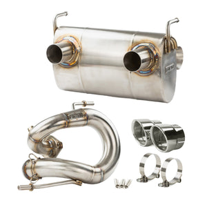 RPM Kawasaki H2 3/4 Exhaust System 2.5" | E-Valve Option - Dunes 2 Dezert SXS