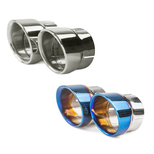 RPM Kawasaki H2 Exhaust Tips | Polished & Blued Stainless - Dunes 2 Dezert SXS