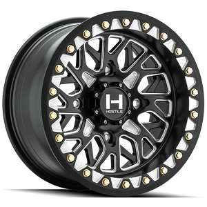 Glamis Beadlock Blade Cut 15" UTV Wheel 4-Lug