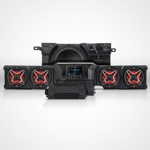 SSV Works Phase-4 V-Spec 5-speaker MRB4 front-cab audio kit for Can-Am Defender HD11 — view 1