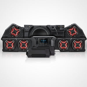 SSV Works Phase-5 V-Spec 7-speaker MRB4 audio kit for Can-Am Defender HD11 — view 1