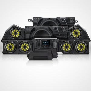 SSV Works Phase-7 K-Spec 8-speaker Kicker MRB4 audio kit for Can-Am Defender HD11 — view 1