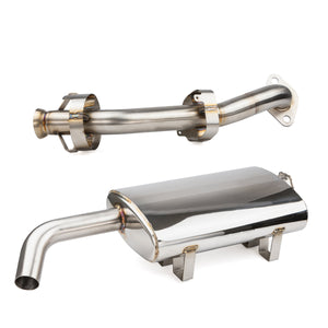 RPM Can-Am Defender HD11 sport muffler and mid pipe, 304 stainless steel, main product view