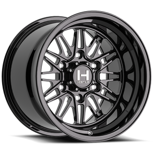 Gecko Asphalt Gloss Black 15" UTV Wheel 6x5.5