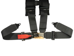 PRP Seats 4.3 Latch & Link 4-Point 3" Harness, Black, detail view 4
