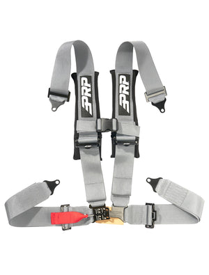 PRP Seats 4.3 Latch & Link 4-Point 3" Harness, Silver
