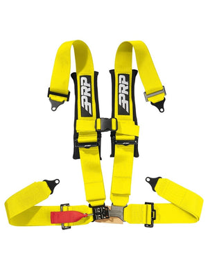 PRP Seats 4.3 Latch & Link 4-Point 3" Harness, Yellow