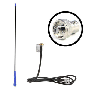 Rugged Radios external headset antenna kit with long range dual band antenna, coax cable and BNC connector