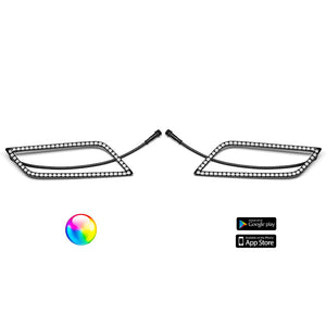 5150 Honda Talon 187 lighting kit, pair of 187 halo frames for Honda Talon on white background