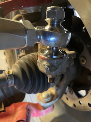 LM UTV Honda Talon 1000R Tie Rods inner clevis and rod end close-up