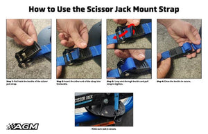 AGM Scissor Jack Mount | UTV & Off-Road Quick Install - Dunes 2 Dezert SXS