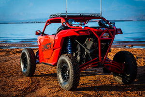HCR Racing Dual Sport 72-inch suspension kit for Can-Am Maverick X3 with high-clearance arms and elite alloy construction