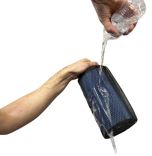 RPM hydrophobic air filter pre-filter for Polaris RZR protects engine by filtering fine dust and water with zero airflow loss.