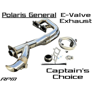RPM 2.5" E-Valve Captain's Choice Side Dump Exhaust – General 1000 - Dunes 2 Dezert SXS