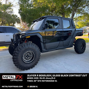 Slayer R Beadlock | Gloss Black Contrast Cut - Dunes 2 Dezert SXS