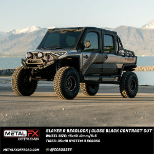 Slayer R Beadlock | Gloss Black Contrast Cut - Dunes 2 Dezert SXS