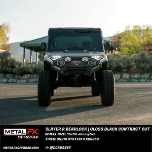 Slayer R Beadlock | Gloss Black Contrast Cut - Dunes 2 Dezert SXS