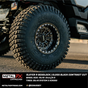 Slayer R Beadlock | Gloss Black Contrast Cut - Dunes 2 Dezert SXS