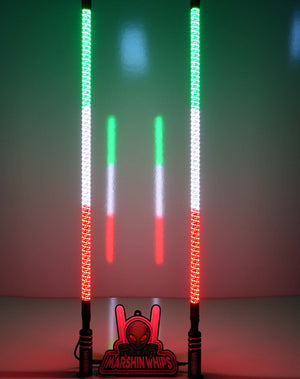 V2 Black Out LED Whip Set: The Ultimate Stealth - Dunes 2 Dezert SXS