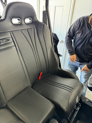 RZR Trail Front Bench Seat w/ Harnesses (2021–2025) - Dunes 2 Dezert SXS
