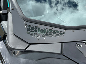 Moto Armor Full Glass Windshield for 2025+ Polaris RZR Pro R, Pro S, XP – Larger Safety Glass, Honeycomb Vents, CNC Aluminum Frame, USA Made