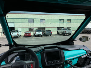 Moto Armor Full Glass Windshield for 2025+ Polaris RZR Pro R, Pro S, XP – Larger Safety Glass, Honeycomb Vents, CNC Aluminum Frame, USA Made