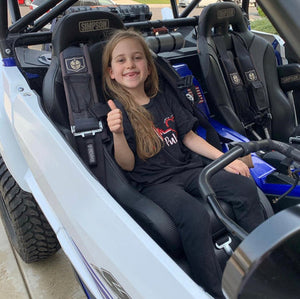 Aces Racing Apex Junior Seat | Kids UTV Booster Suspension Seat - Dunes 2 Dezert SXS