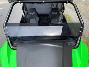 Tinted polycarbonate half windshield with billet mounts for Arctic Cat Wildcat 700 Trail/Sport, strong 3/16" design, UTVZILLA USA made