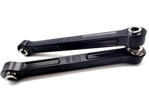 LM UTV Polaris RZR Pro R and Turbo R Front Sway Bar Links in black powder coat