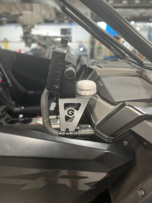 RZR Turbo R Geiser chase GPS mount detail view