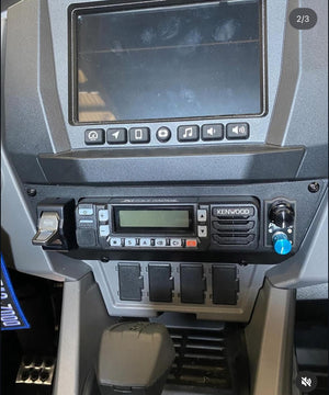 SFM 2025 Polaris Pro R Single Deck Radio Mount - Dunes 2 Dezert SXS