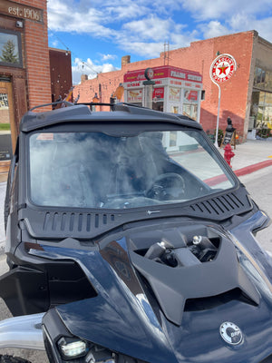 Can-Am Maverick R Vented Glass Windshield - Dunes 2 Dezert SXS