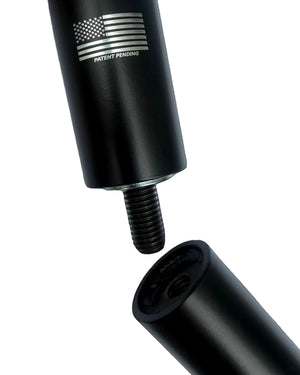 5150 hitch extension, close-up of hitch extension tube end
