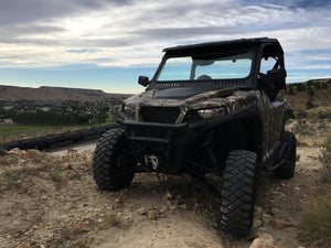 Polaris General 1.0 Vented Glass Windshield - Dunes 2 Dezert SXS